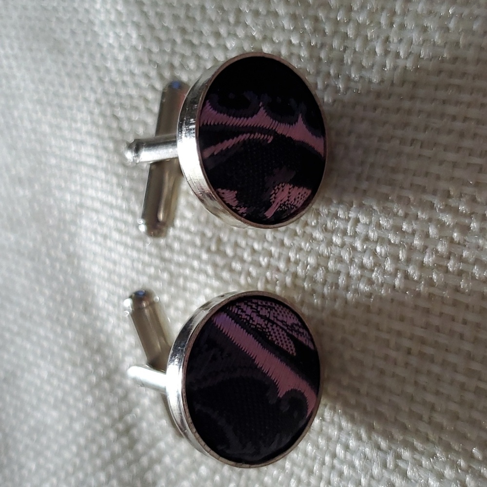 Microfiber Men's Cufflinks
